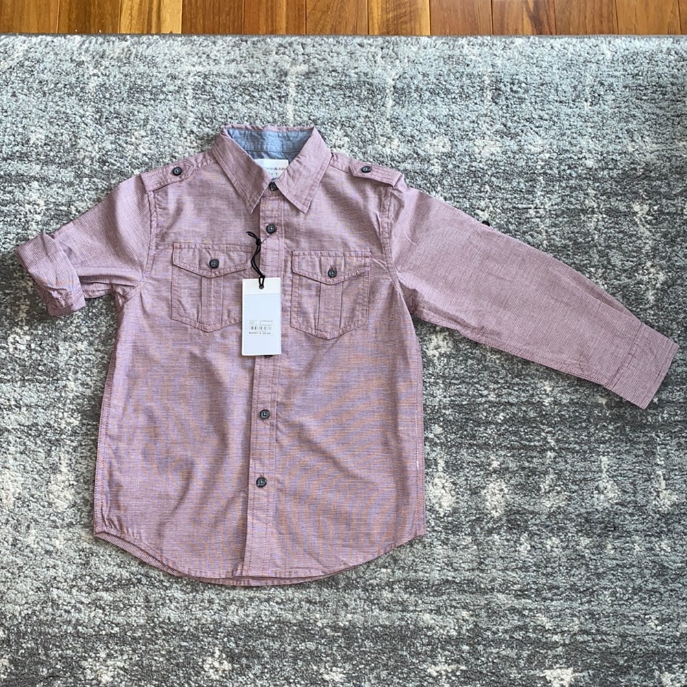 New Boy’s Paper Denim & Cloth Button Up Shirt 5